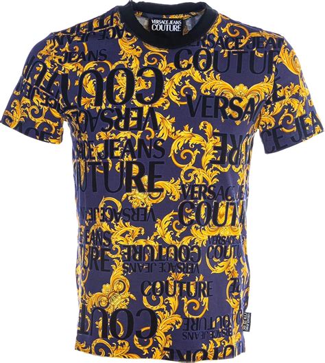 versace jeans baroque t shirt blue|Versace Jeans couture.